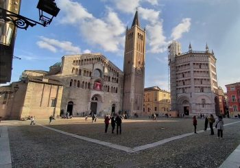 Marina, 24 ottobre 2021 gita a Parma, Piazza del Duomo